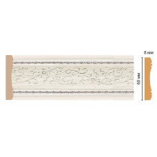 Цветной молдинг Decomaster 186-15 (60*8*2400)