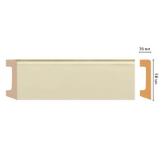 Цветной напольный плинтус Decomaster D234-61 ДМ (58*16*2400 мм)