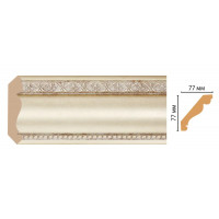 Карниз потолочный Decomaster 154-937 ДМ (76*76*2400)