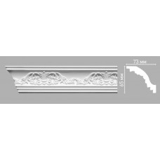 Плинтус потолочный с орнаментом Decomaster 95019/45 (65х73х2400мм)