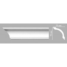 Плинтус потолочный гладкий Decomaster 96260/60 (70х75х2400мм)