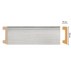 Цветной напольный плинтус Decomaster D234-84 ДМ (58*16*2400 мм)