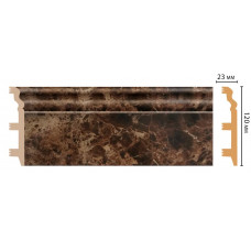 Цветной напольный плинтус Decomaster D233-713 ШК/8 (120*23*2400 мм)