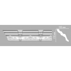 Плинтус потолочный с орнаментом Decomaster 95091/9 (170х155х2400мм)