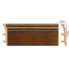 Цветной напольный плинтус Decomaster D232-75 (100*22*2400 мм)