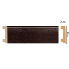 Цветной напольный плинтус Decomaster D234-433 (58*16*2400 мм)