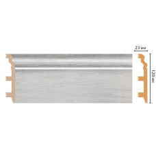 Цветной напольный плинтус Decomaster D233-84 ШК/8 (120*23*2400 мм)