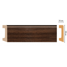 Цветной напольный плинтус Decomaster D234-438 (58*16*2400 мм)