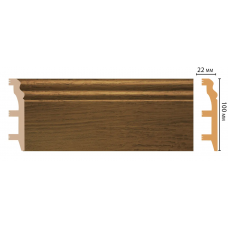Цветной напольный плинтус Decomaster D232-88 (100*22*2400 мм)