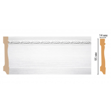 Плинтус напольный Decomaster 195-16 (95*14*2400)