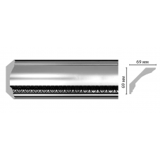 Плинтус Decomaster 100C-63 (69*69*2400 мм)