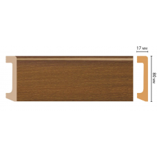 Цветной напольный плинтус Decomaster D235-85 (80*17*2400 мм)