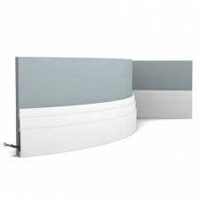 Многофункциональный профиль гибкий Orac Decor SX180F High Line Полиуретан 2000*120*16 мм