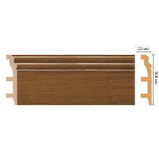 Цветной напольный плинтус Decomaster D232-85 ШК/14 (100*22*2400 мм)
