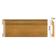 Цветной напольный плинтус Decomaster D005-73 (79*13*2400)