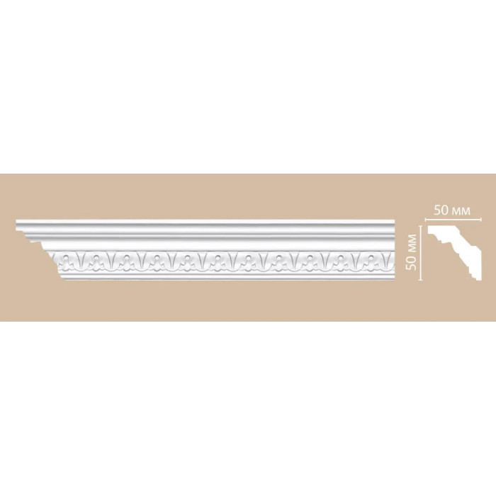 Потолочный плинтус с орнаментом Decomaster DT 9811 (50*50*1200)