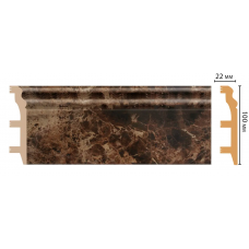 Цветной напольный плинтус Decomaster D232-713 (100*22*2400 мм)