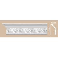 Потолочный плинтус с орнаментом Decomaster DT 303 (143*60*2400)