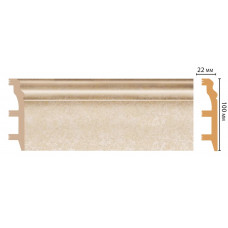 Цветной напольный плинтус Decomaster D232-18D ШК/14 (100*22*2400 мм)