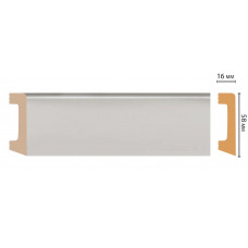 Цветной напольный плинтус Decomaster D234-114 ДМ (58*16*2400 мм)